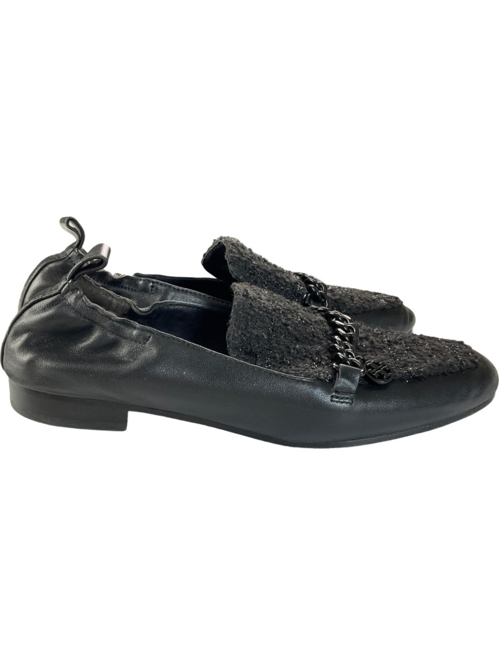Tory Burch Mini Benton Charm 20mm Tweed Loafers